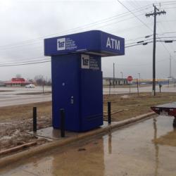 Small Footprint Drive-up ATM Kiosk With Canopy