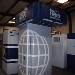 Small Footprint Drive-up ATM Kiosk With Canopy